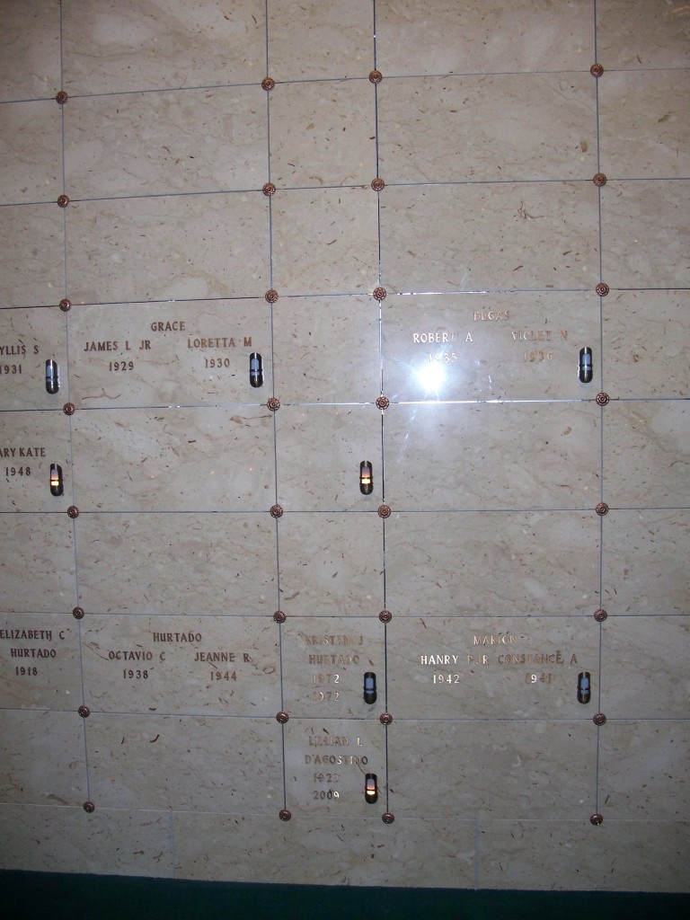 Mount Calvary Cemetery Mausoleum Niche Price List